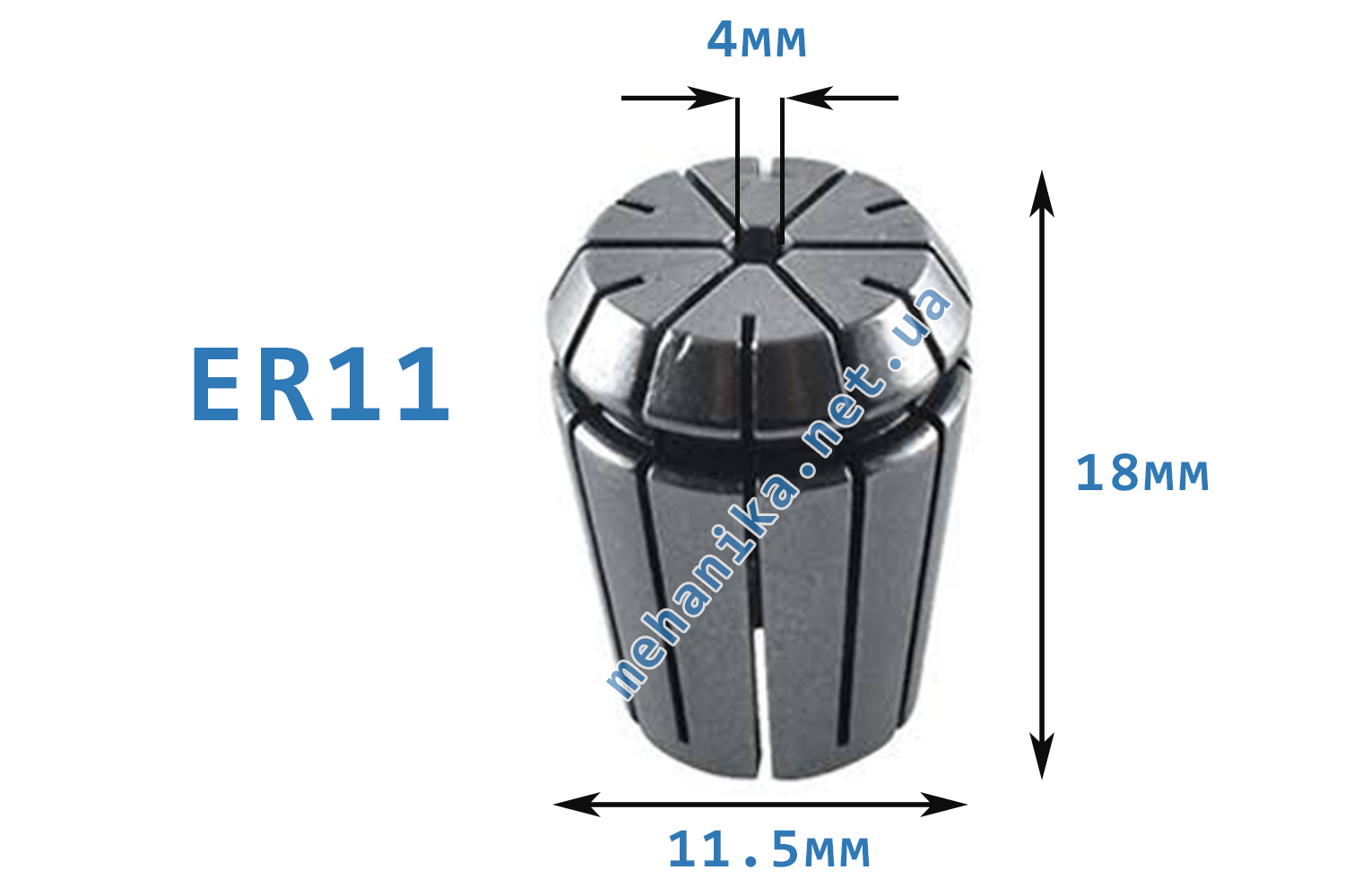 Цанги для деревообробки ER11