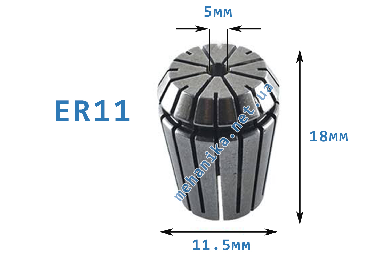 Цанги для деревообробки ER11