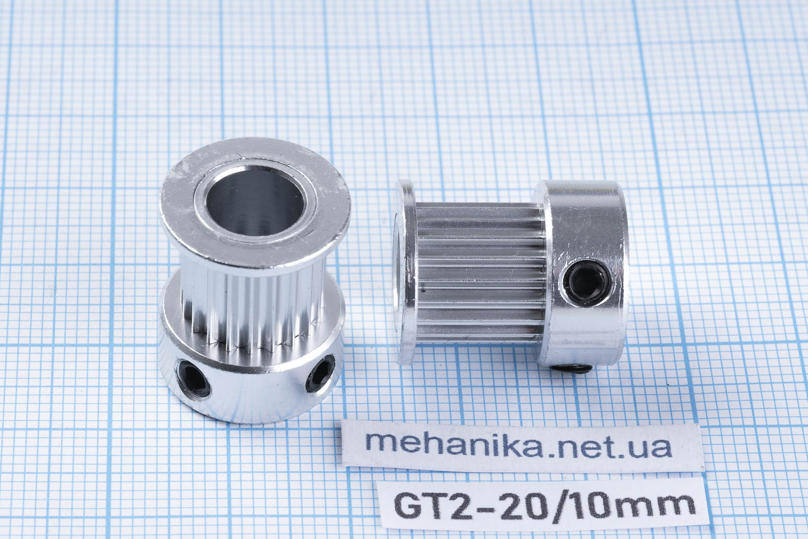 Шків зубчастий GT2, 20 зубів, ремінь 10 мм