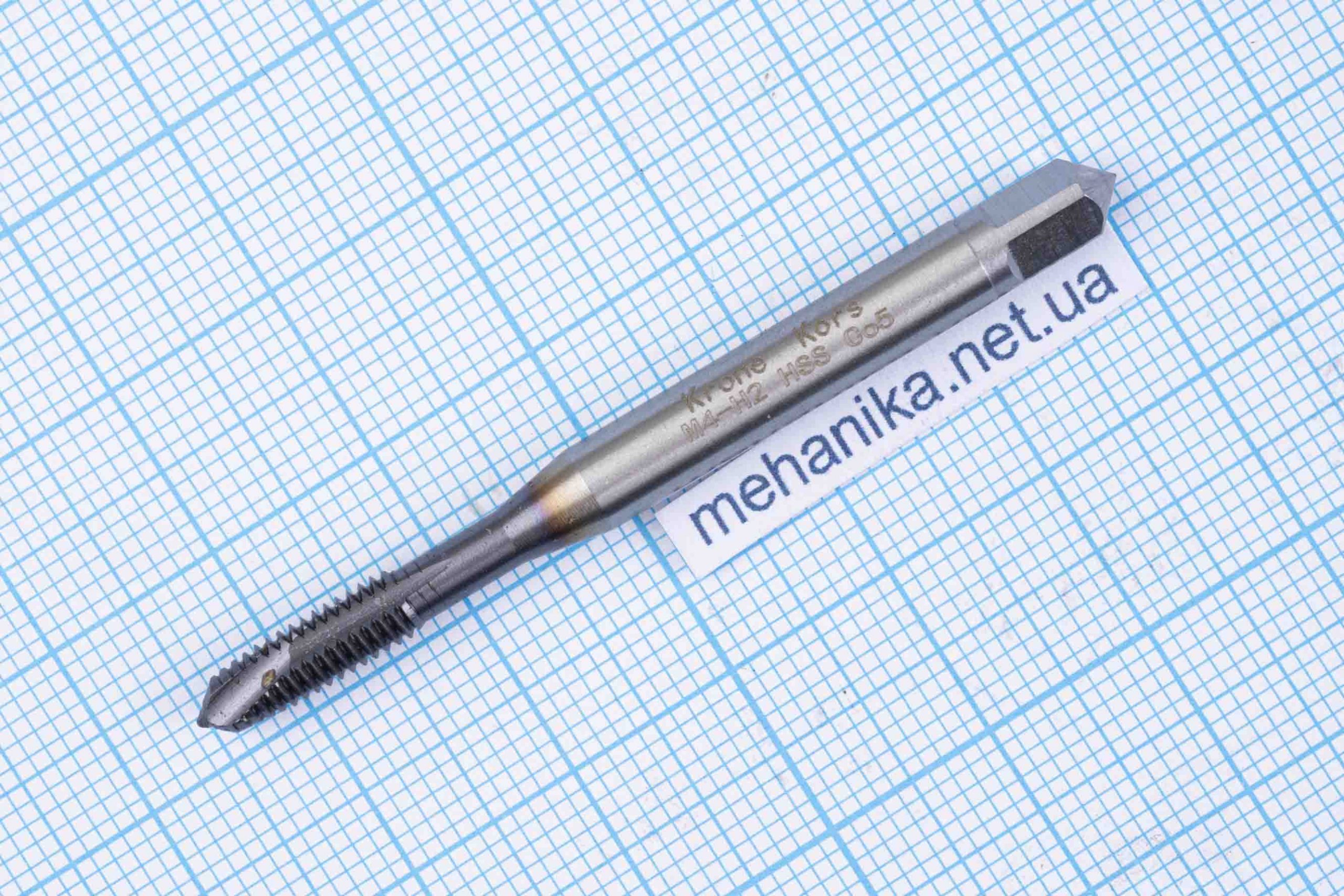 Мітчик прямий, з покриттям Tecrona, кобальтова сталь HSS Co-5% M4