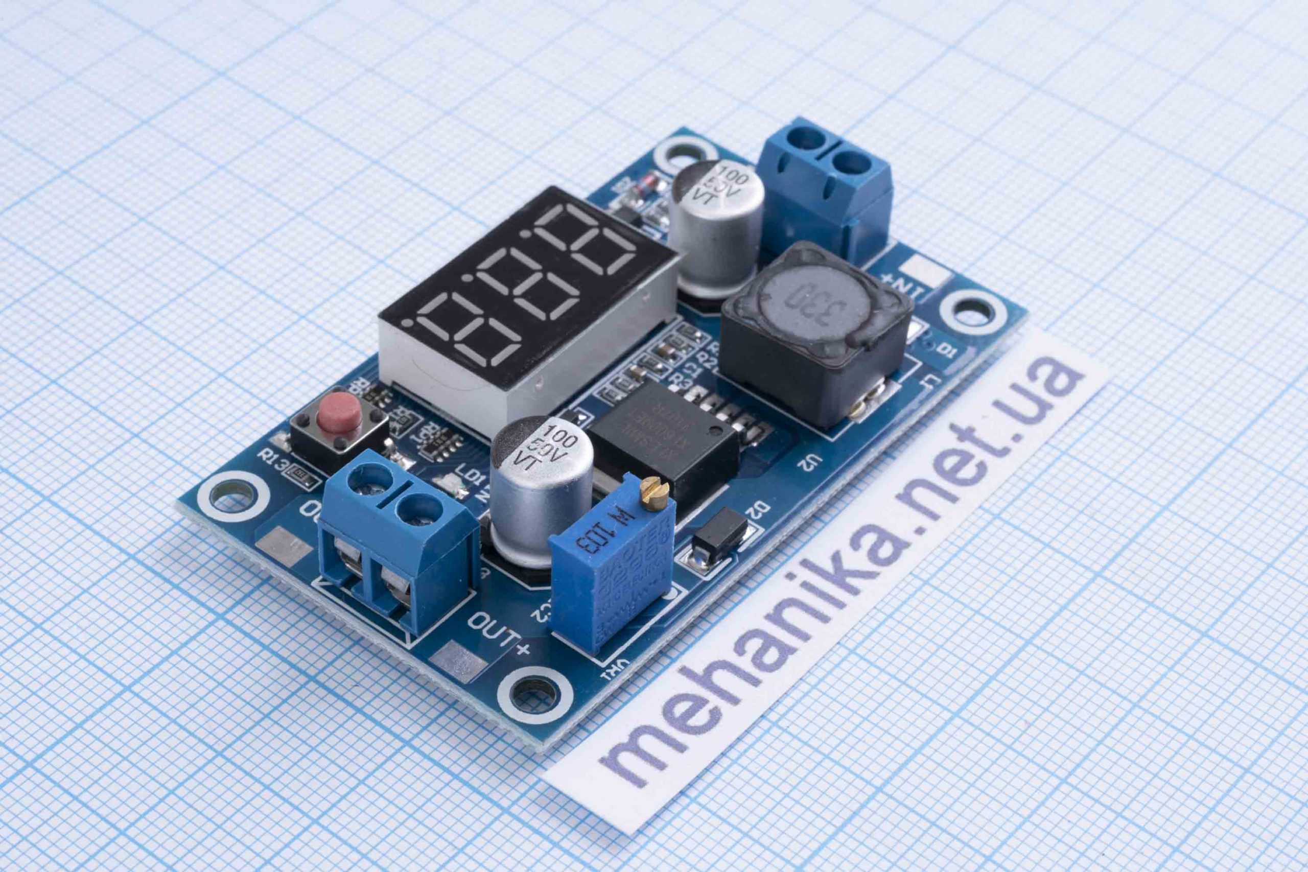 Перетворювач напруги підвищуючий/знижуючий XL6009 DC-DC 5-32V/1.2-35V 4A, з дисплеєм