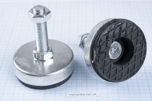 Опора для верстатів D60, жорстка, плоска, шпилька M12