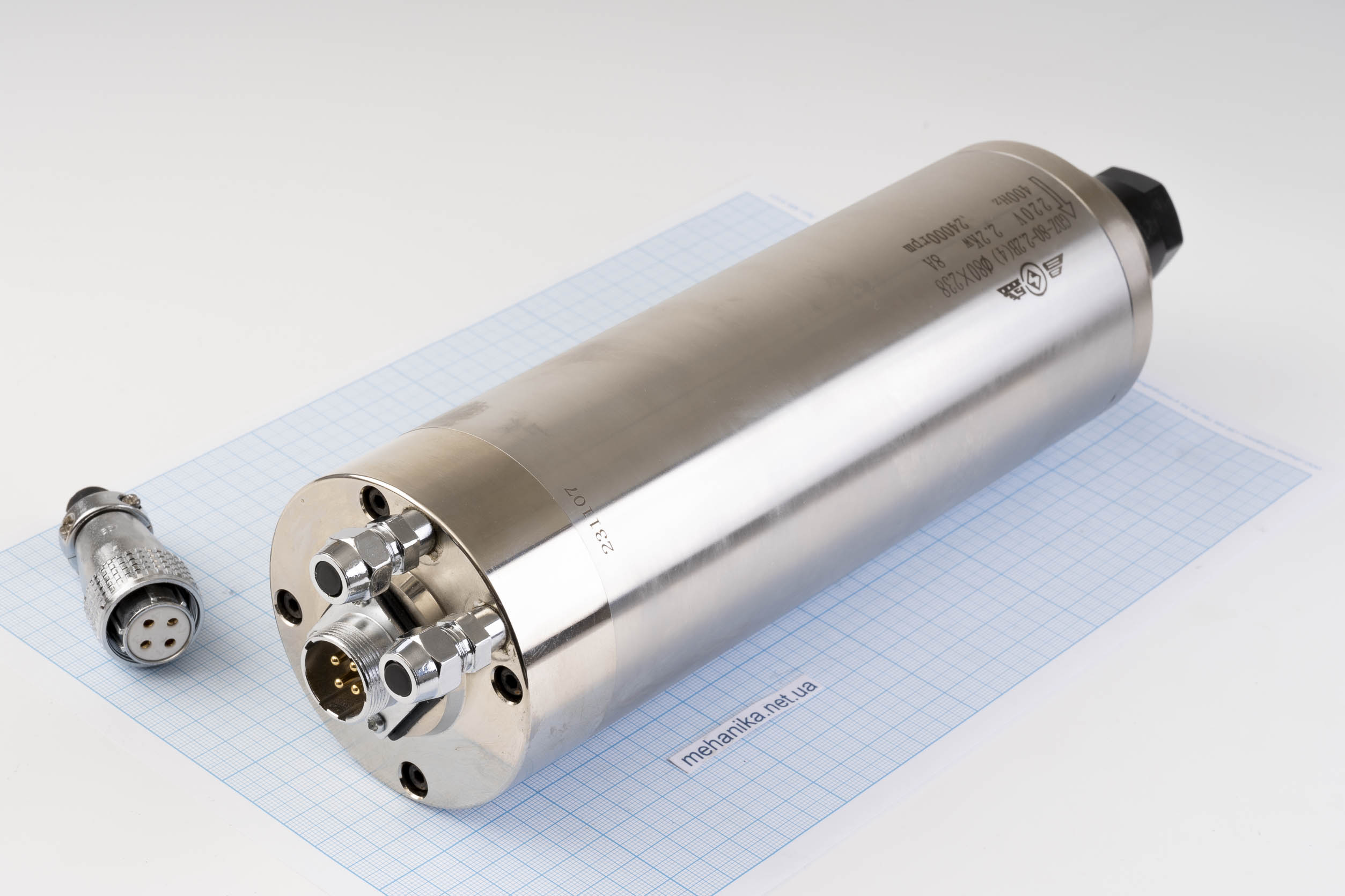 Шпиндель GDZ-80-2.2(4) (2.2kW, d80мм), цанга ER20, з рідинним охолодженням
