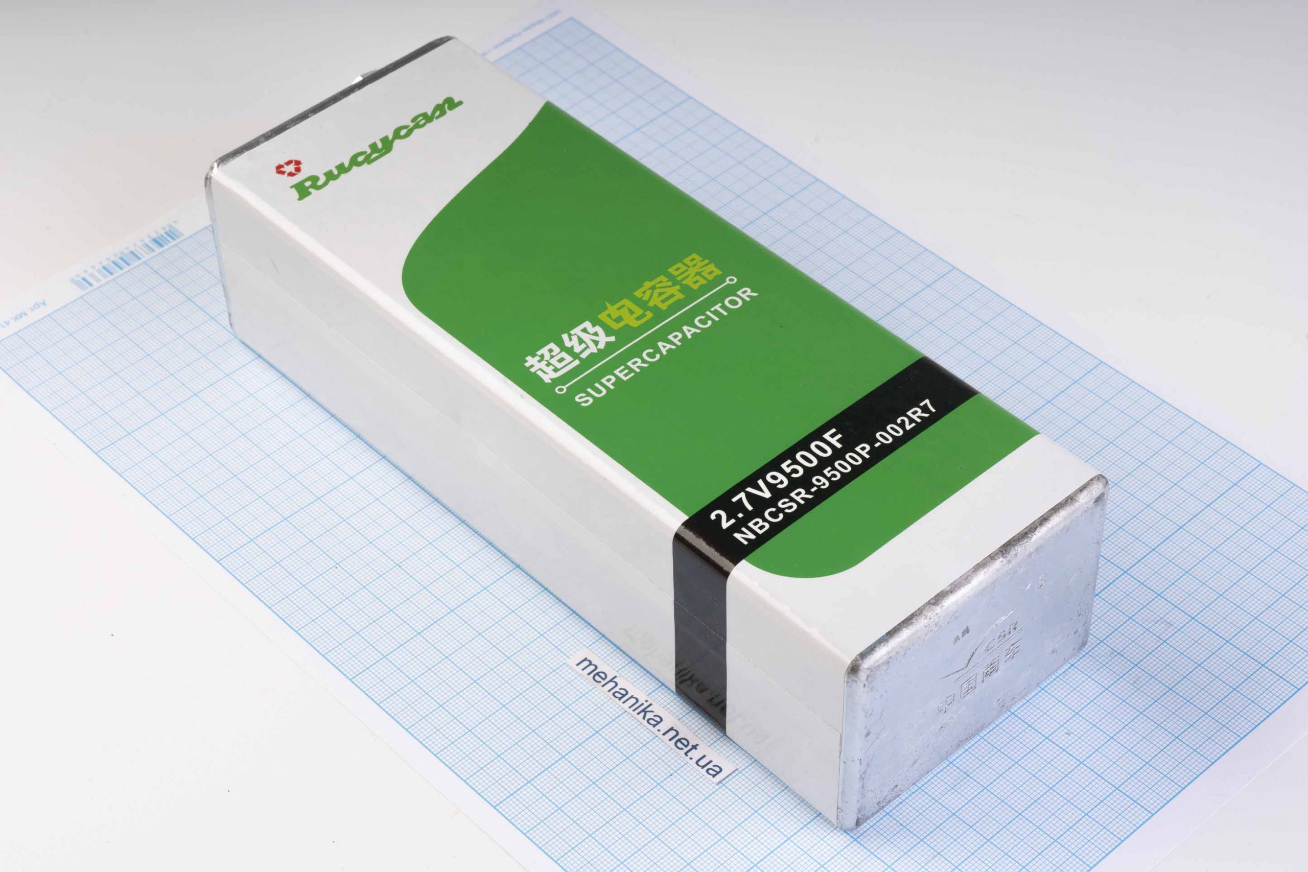 Cуперконденсатор (іоністор) RUCYCAN 2.7V/9500F, NBCSR-9500P-002R7, 6.0Wh