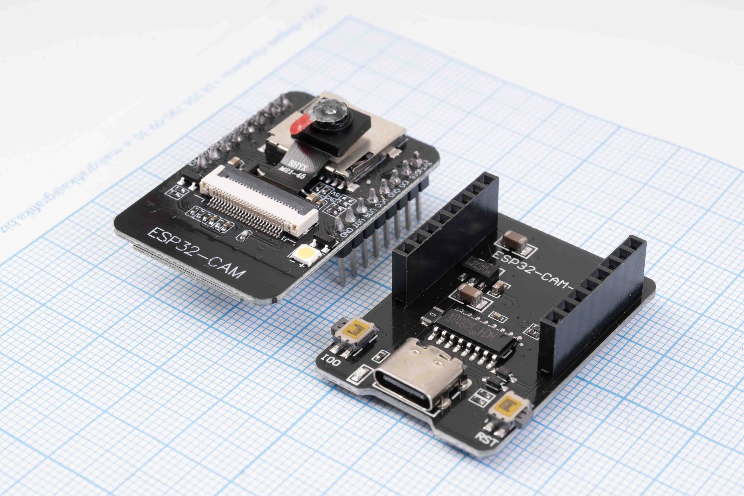 Модуль ESP32-CAM (8M x 8bits) з камерою OV2640, WiFi/Bluetooth, AI-Thinker HW-818 + ESP32-CAM MB Type-C