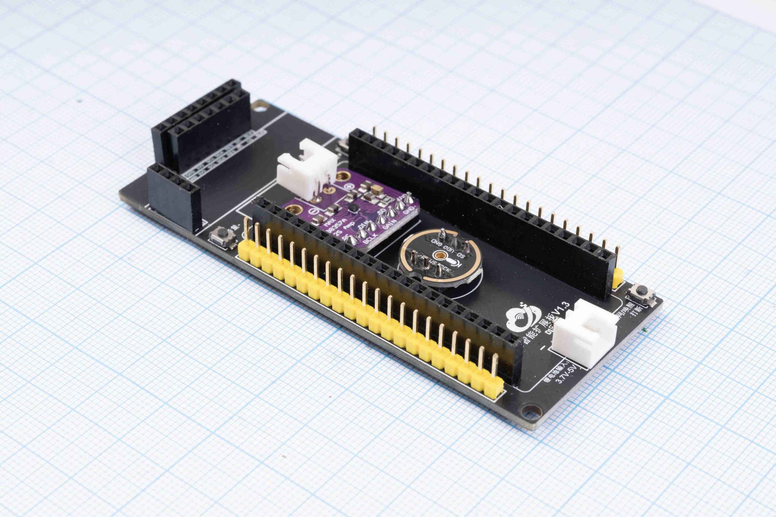 Плата розширення для ESP32-S3 TFT, термінальний адаптер, 42 контакти (42 PIN) з модулем аудіопідсилювача MAX98357A та мікрофоном INMP441