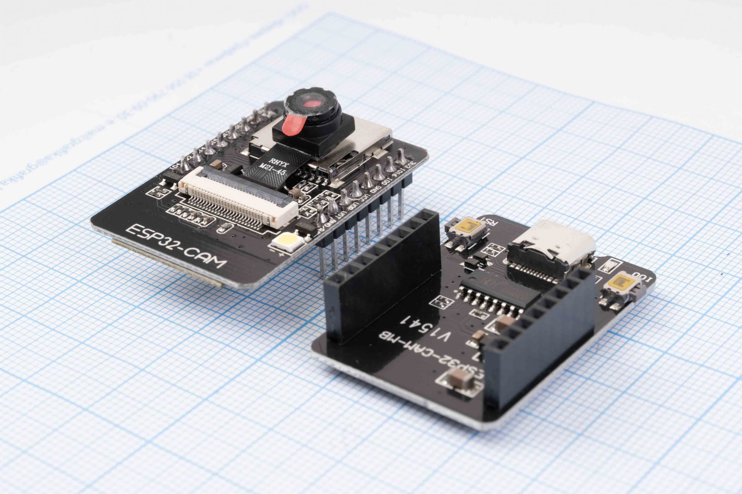 Модуль ESP32-CAM (8M x 8bits) з камерою OV2640, WiFi/Bluetooth, AI-Thinker HW-818 + ESP32-CAM MB V1541 Type-C