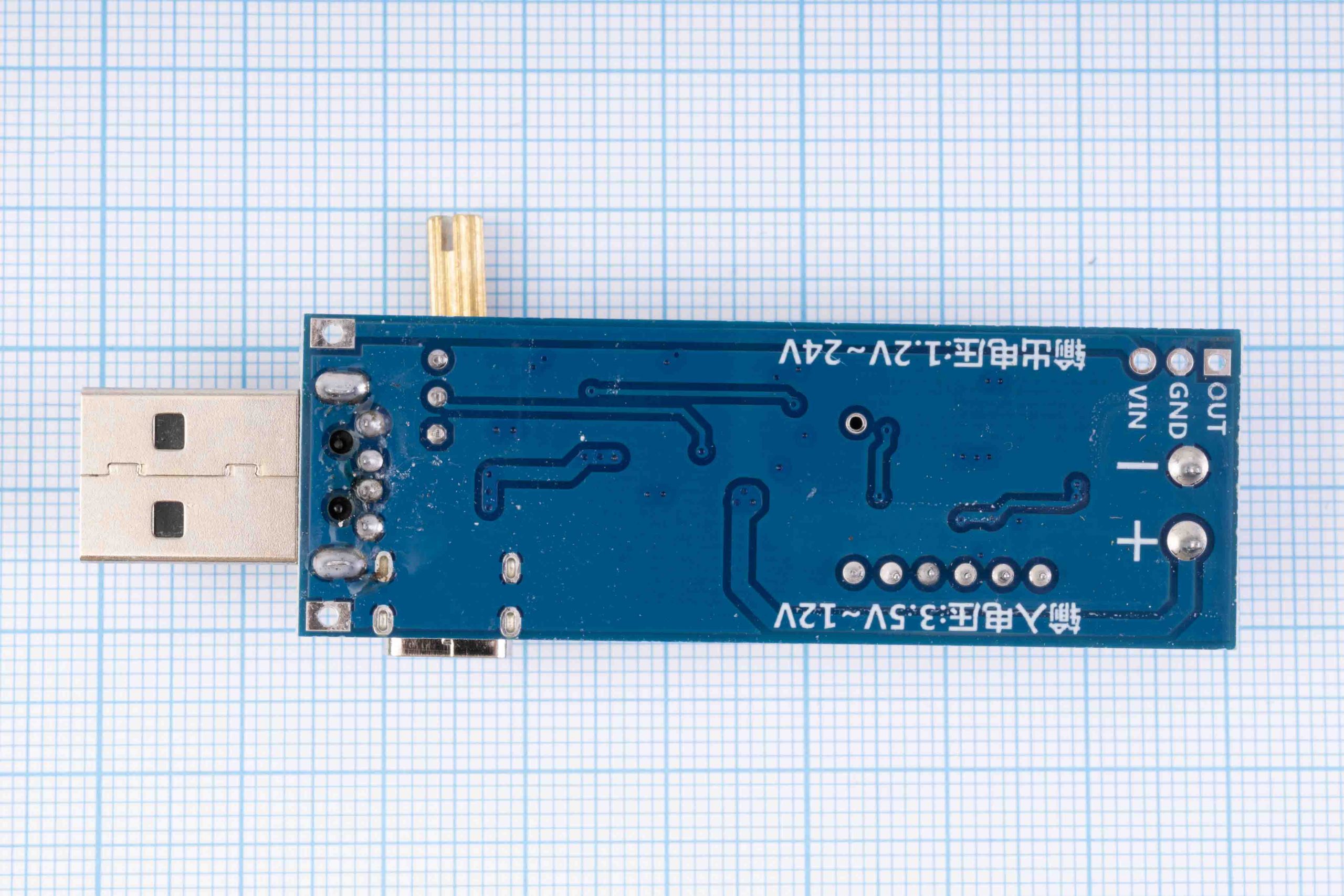 Перетворювач напруги, підвищуючий/знижуючий HW-132B, USB-A, Type-C, DC-DC, 3.5V-12V/1.2V-24V, 3W